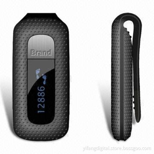 BLE 4.0 Pedometer for iOS and Android System, Tracks and Records Steps and Distance by Apps